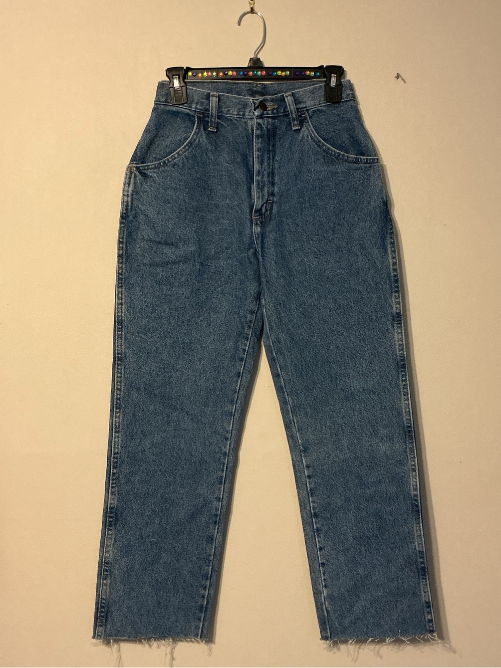 Rustler Men's Relaxed Blue Denim Jeans